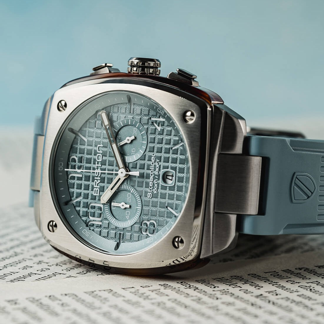 Streamliner Urban Acero y Acetato - Azul Hielo