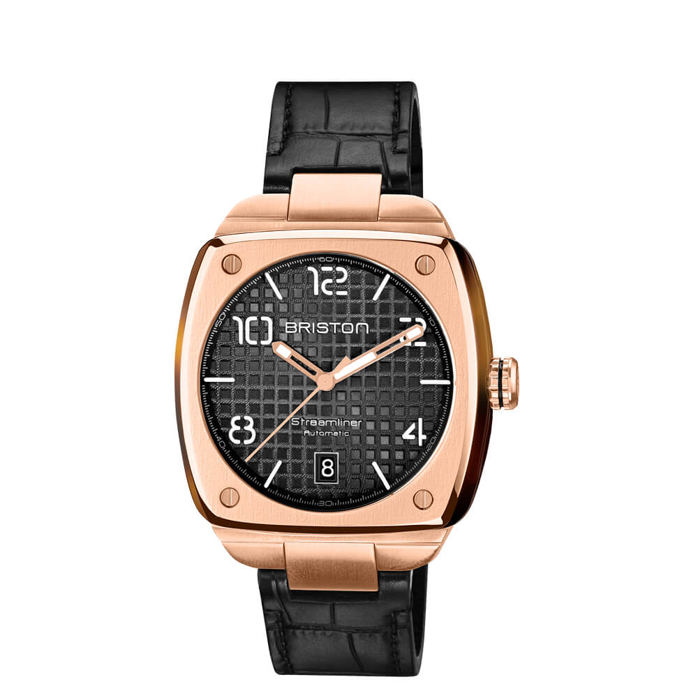 Streamliner Urban Auto Acero Gold y Acetato - Negro Cuero