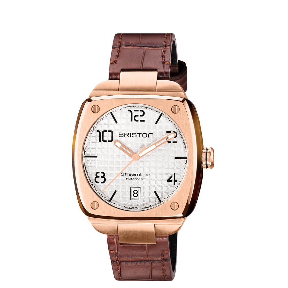 Streamliner Urban Auto Acero Gold y Acetato - Blanco Cuero