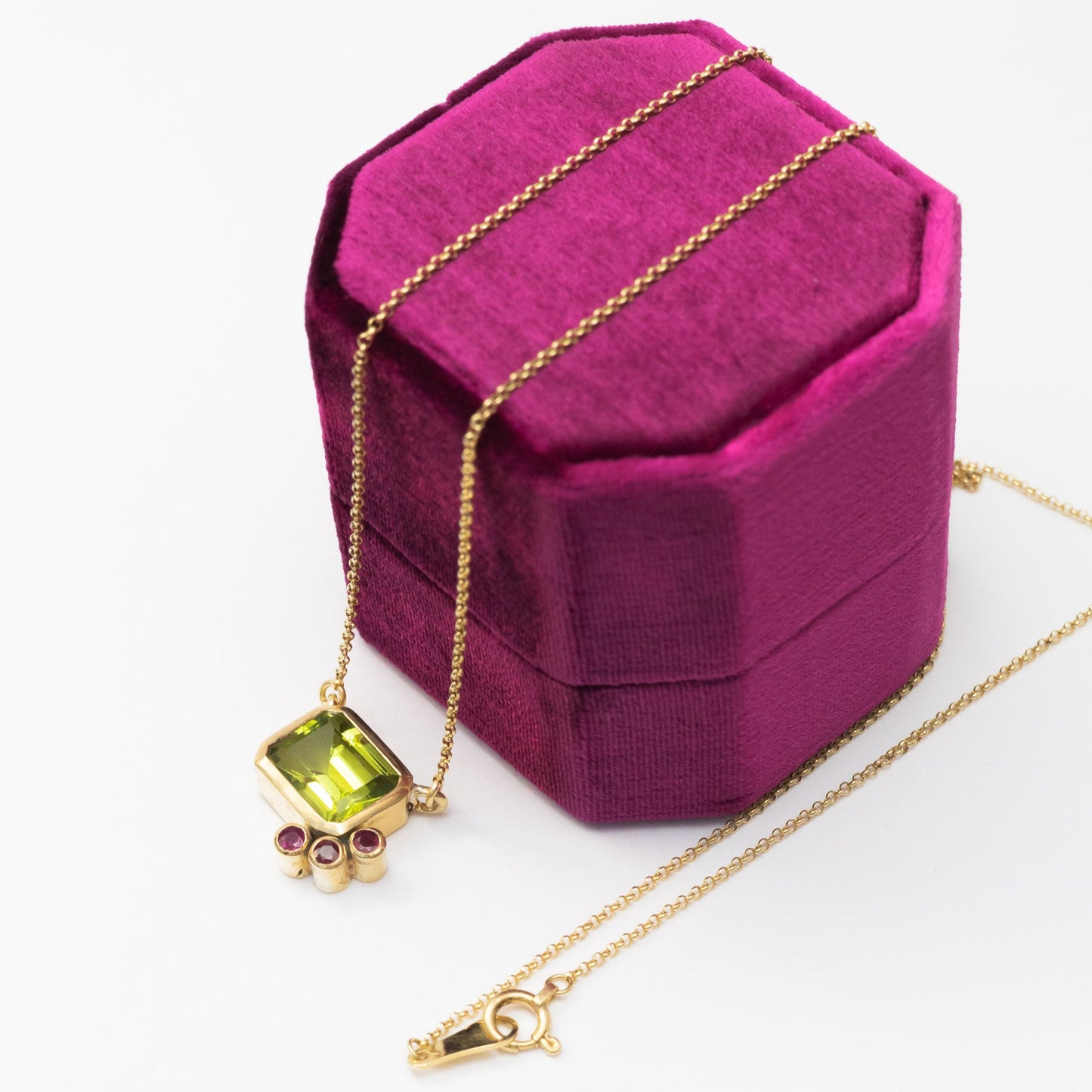 Collar Peridoto + Rubí OA