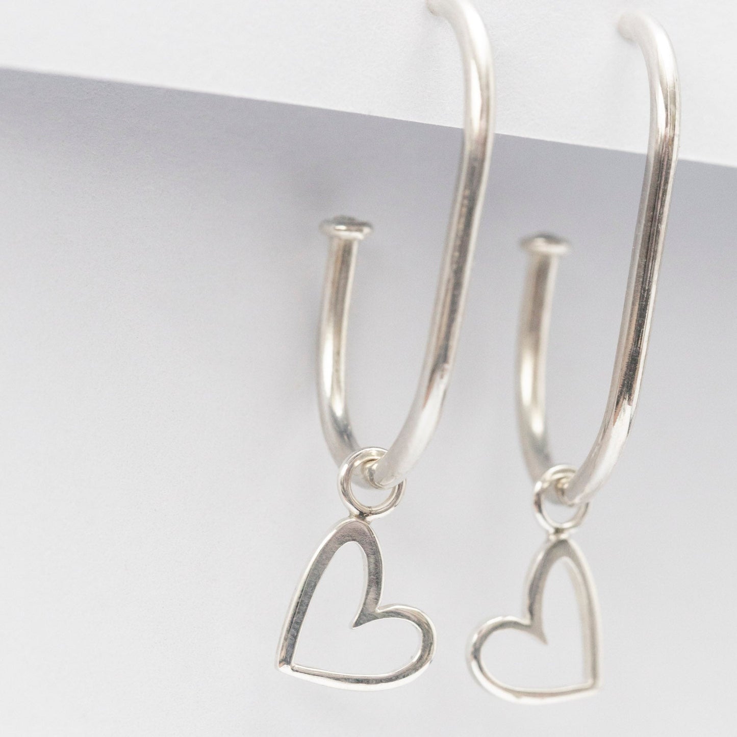 Aro Oval + Colgante Corazón plata