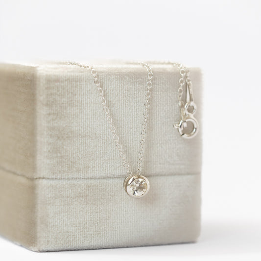 Punto de Luz Zafiro Blanco plata