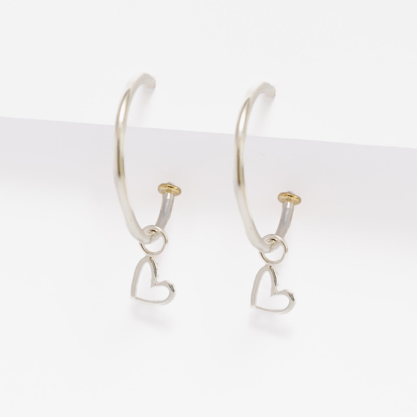 Charm Mini Corazón para Aro plata