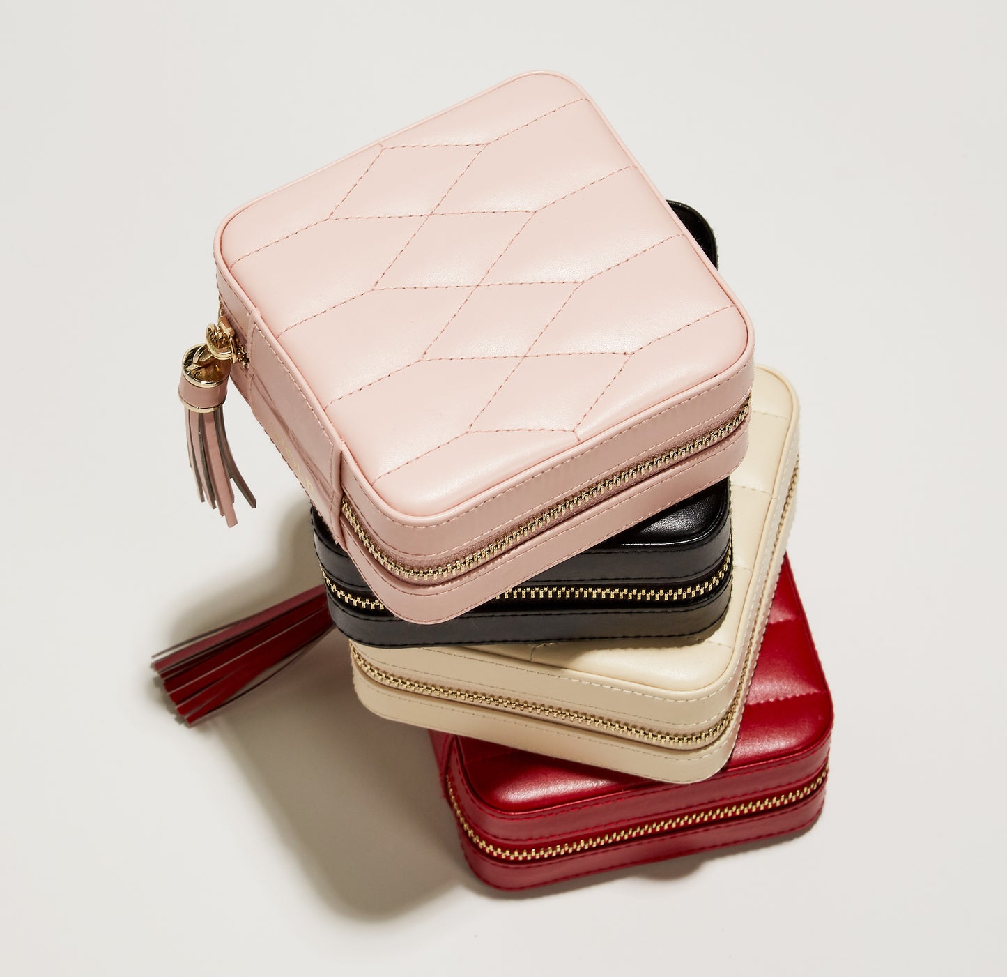 Estuche de Viaje Caroline Zip Travel - Marfil