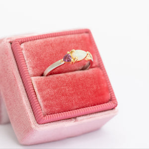 Anillo Multipiedras Rosa Opalo OA + P