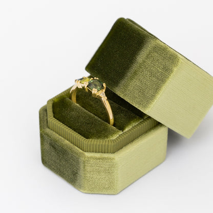 Anillo Multipiedras Verde OA