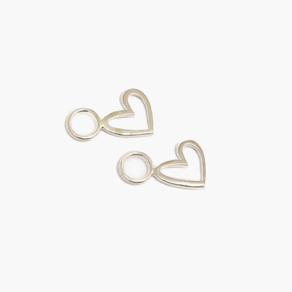 Charm Mini Corazón para Aro plata