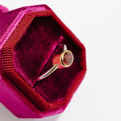 Anillo Turmalina con bisel de OA