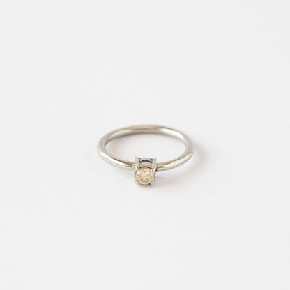 Mini Solitario 0.12ct LY PT