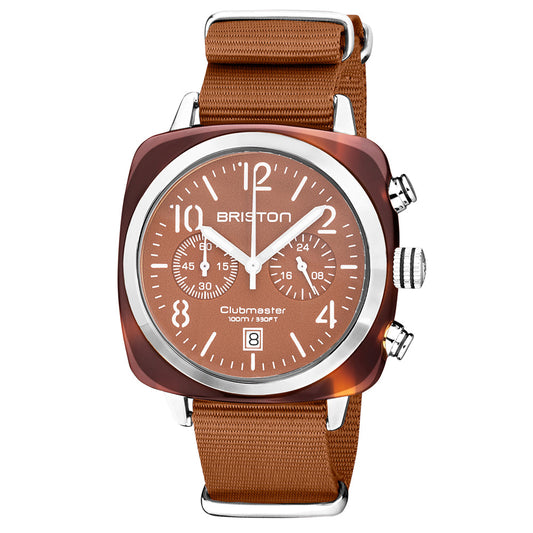 Clubmaster Classic Terracotta Acetato Caramelo - Color Plata