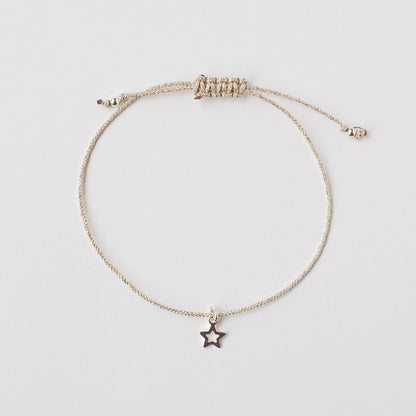 Pulsera Estrella Calada plata