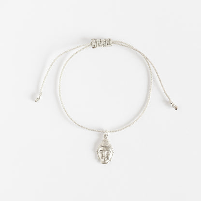 Pulsera Cabeza Buda plata