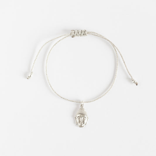 Pulsera Cabeza Buda plata