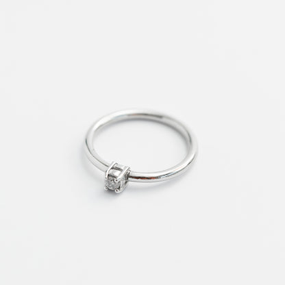 Anillo Mini Solitario 0.09ct LG PT